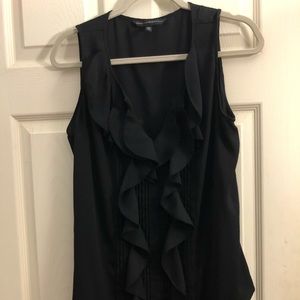 2/$10 WHBM Med tank with pin tuck & ruffles